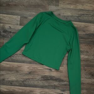 Green Long Sleeve Women's Top